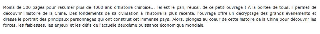 chine Histoire d'une civilisation millénaire