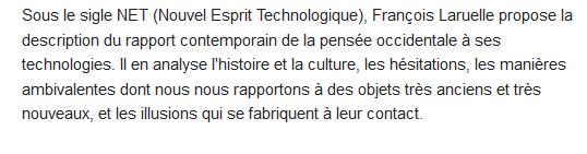  Le Nouvel esprit technologique 