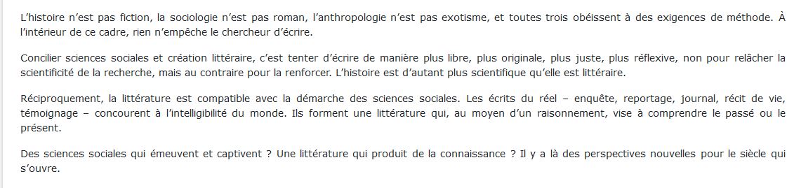 Manifeste pour les sciences sociales