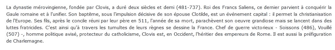 Les Rois qui ont fait la France - Clovis, 481-511