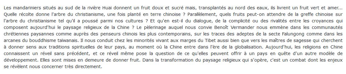 Le Réveil religieux de la Chine