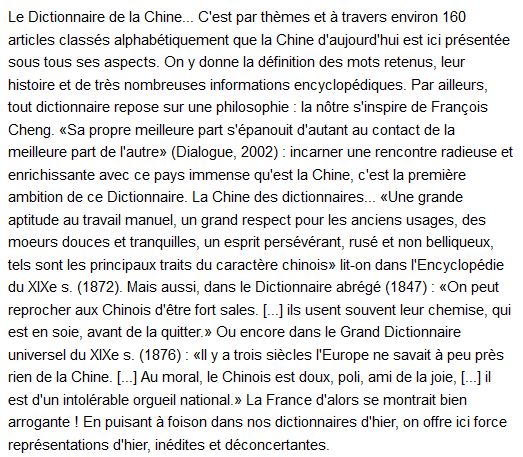 La Chine des dictionnaires Par Jean Pruvost 