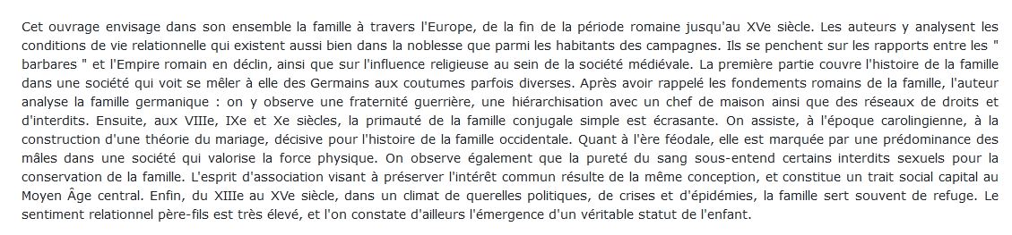 Famille occidentale au Moyen Âge