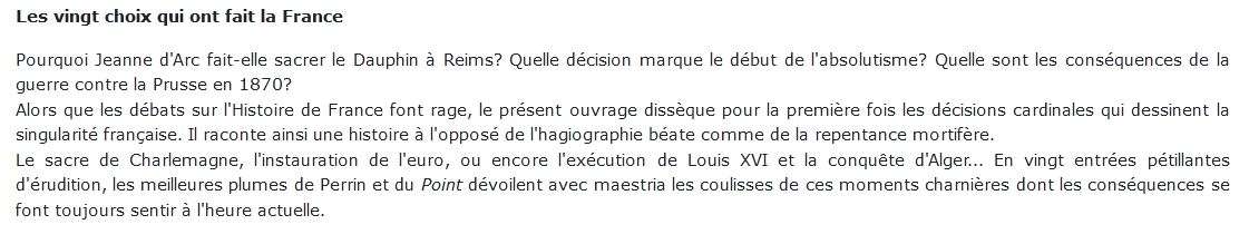 grandes décisions de l'histoire de France