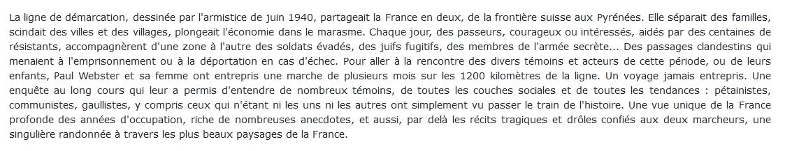 Voyages sur la ligne de démarcation