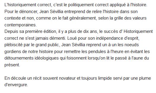  Historiquement correct 