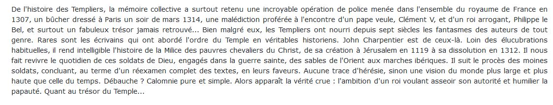 ordre des templiers