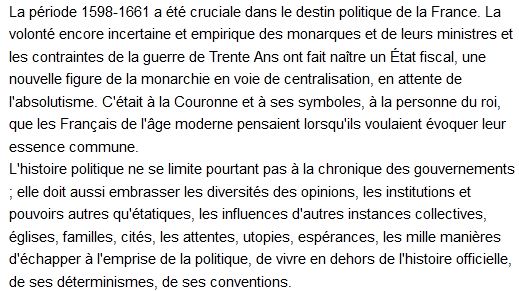 Nouvelle Histoire De La France Moderne. Tome 3, La naissance dramatique de l'absolutisme, 1598-1661