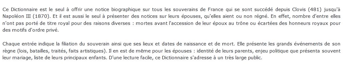 souverains de France et de leurs épouses