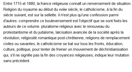 Histoire de la france religieuse, T3