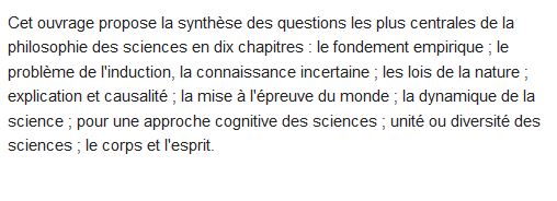 philosophie des sciences au XX siècle