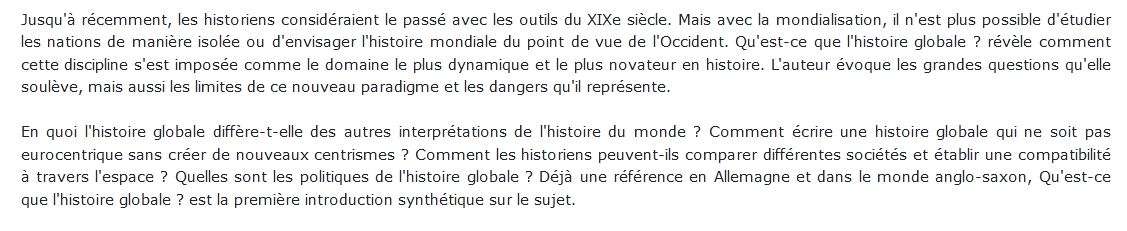 l'histoire globale