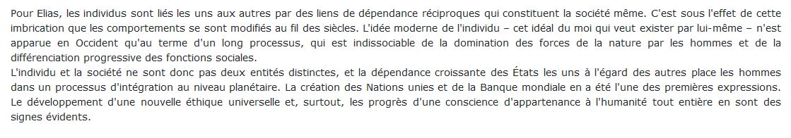 La Société des individus norbert Elias