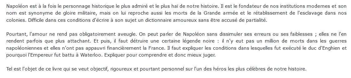 dictionnaire Napoleon Jean Tulard