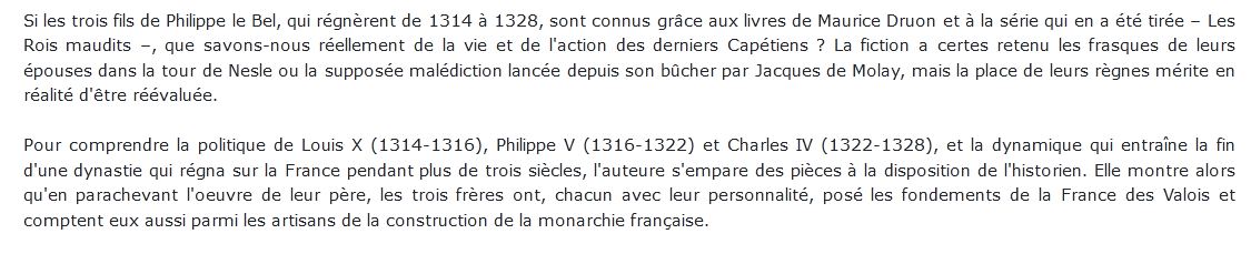 Louis X Philippe V Charles IV