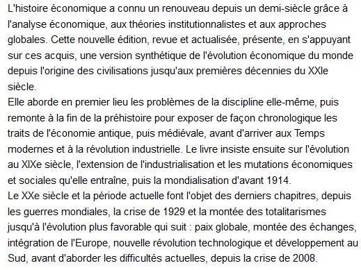 faits économiques