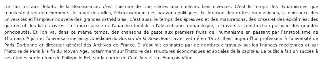 Le Temps Des Principautes, De L'an Mil A 1515