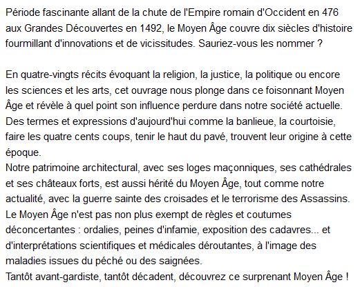  Surprenant Moyen Age !, Didier Chirat 