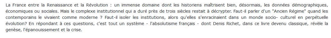 La France moderne L'Esprit Des Institutions