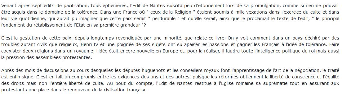 Edit de Nantes livre