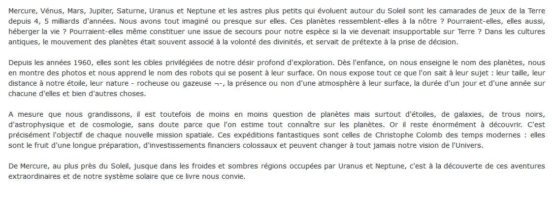 Explorer le Système solaire, aujourd'hui et (après-)demain