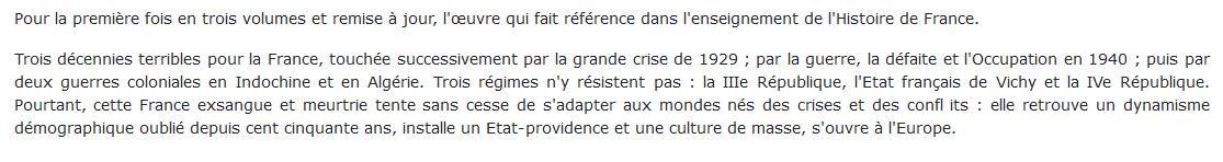 Histoire de la France au XXe siècle 2