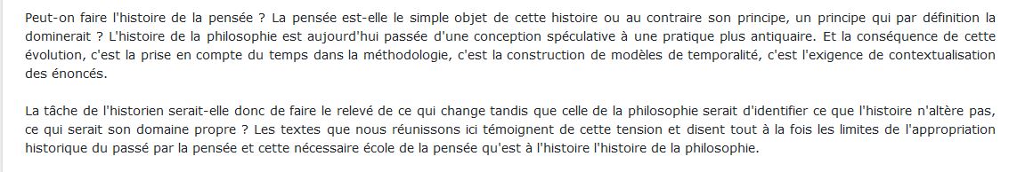 Idées, temporalités et contextes