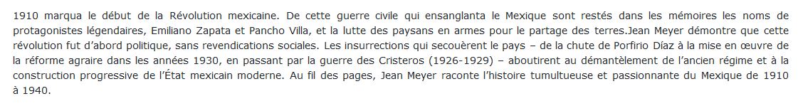 La Révolution mexicaine