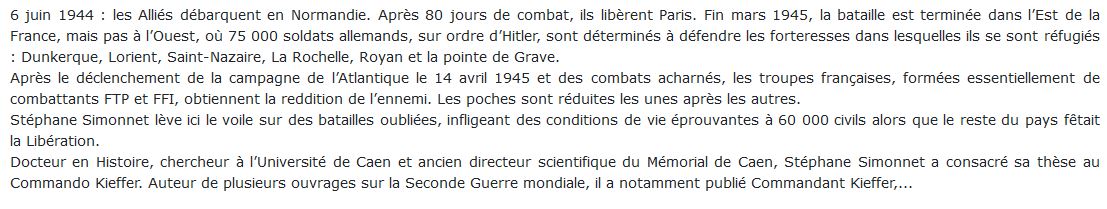 Les batailles oubliées de la libération janvier 1944 - mai 1945