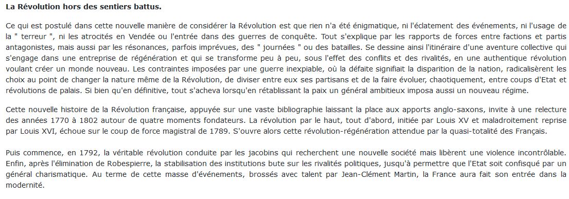 Nouvelle histoire de la Révolution française livre