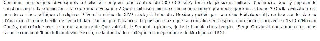 destin brisé de l'empire aztèque