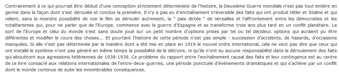 relations internationales de 1918 à 1939