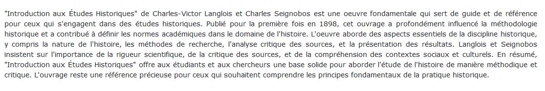 Charles-Victor Langlois, Charles Seignobos