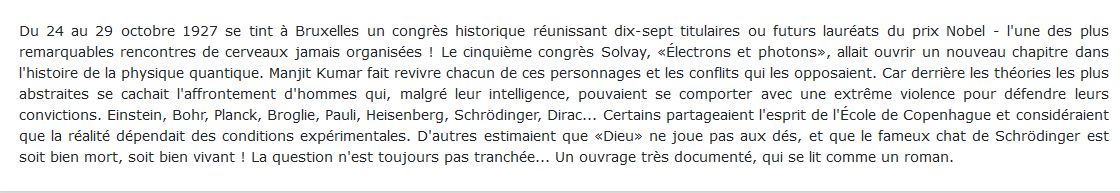 Einstein, Bohr... et le débat sur la nature de la réalité