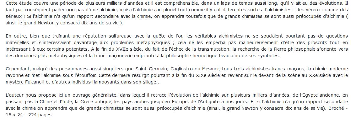 Histoire alchimie