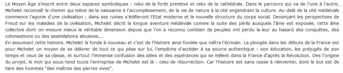 Jules Michelet moyen age