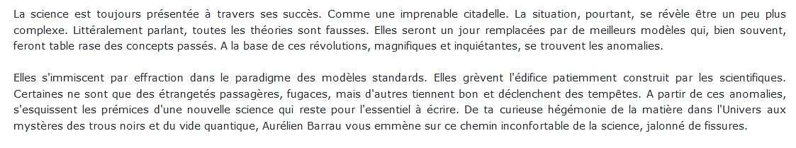 La science face à l'étrange