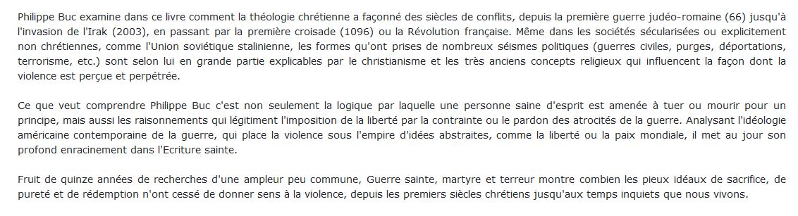 Les formes chrétiennes de la violence en Occident