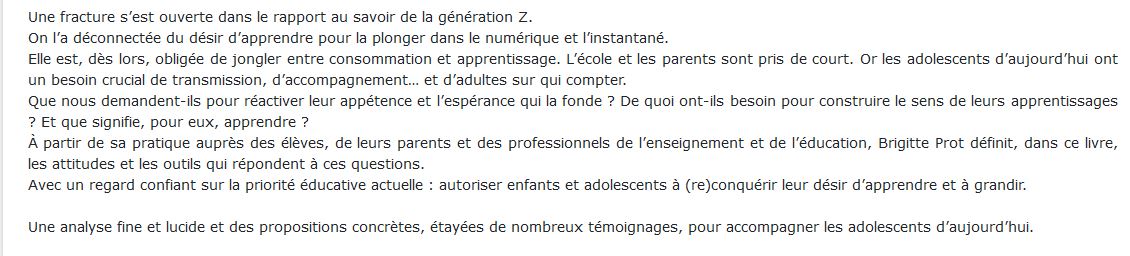 Liberez le désir d'apprendre