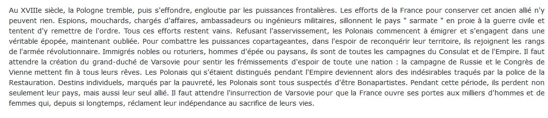 Un siècle de relations franco-polonaises,