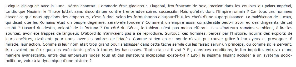 Une histoire politique de l'Empire romain