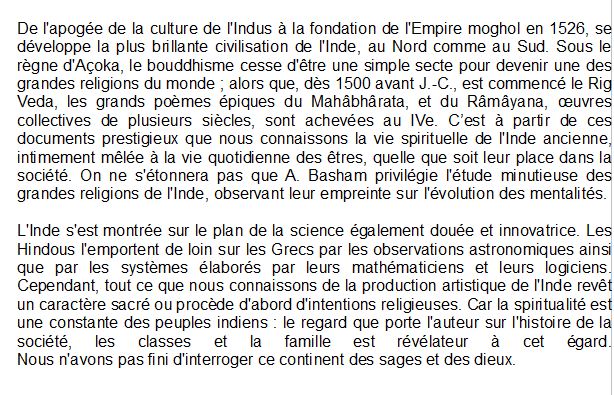 La civilisation de l'Inde ancienne