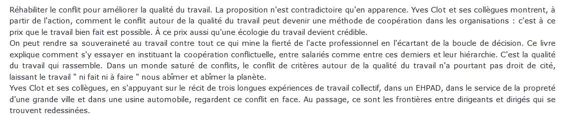 La coopération conflictuelle dans les organisations